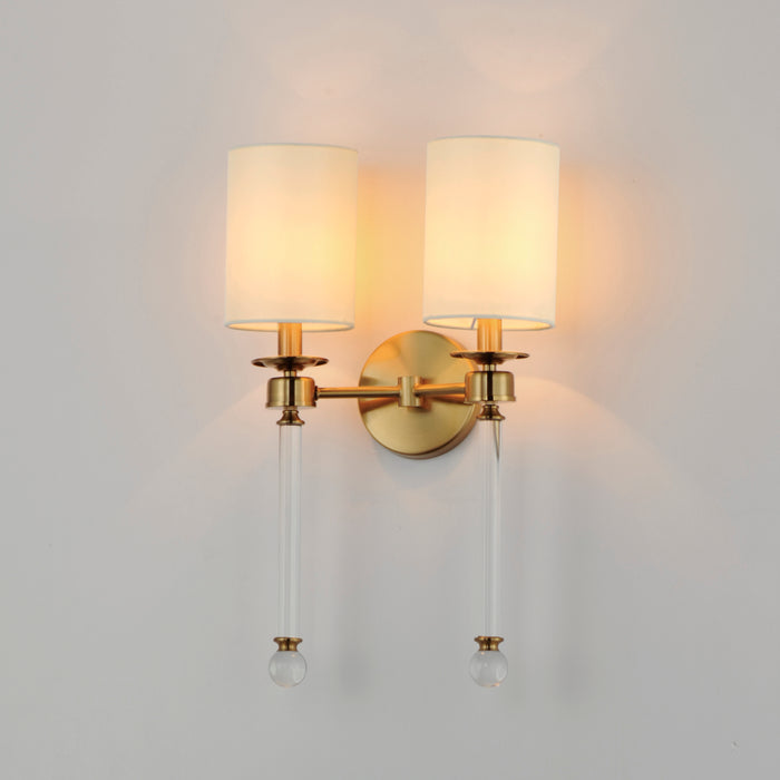 Maxim Lucent 2-Light Wall Sconce Model: 16108WTCLHR