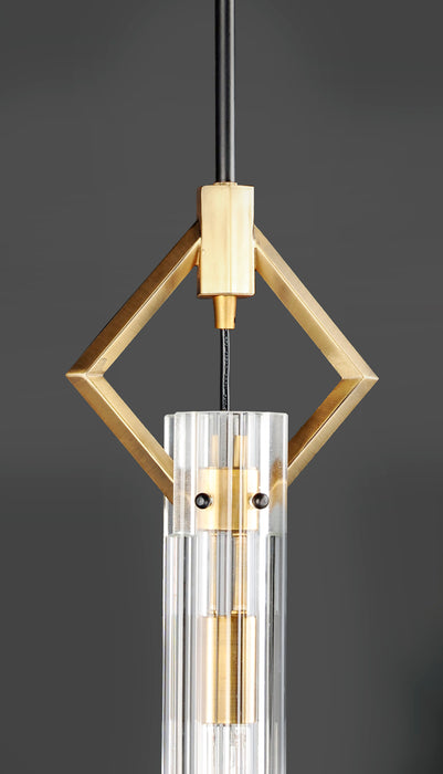 Maxim Flambeau 1-Light Mini Pendant Model: 16111CLBKAB