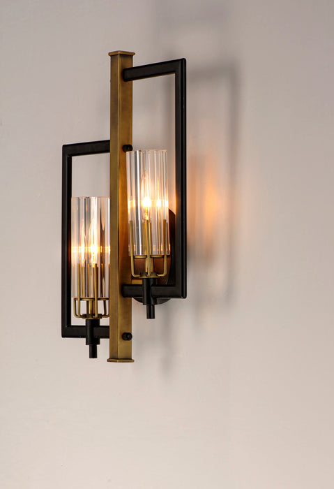 Maxim Flambeau 2-Light Wall Sconce Model: 16112CLBKAB