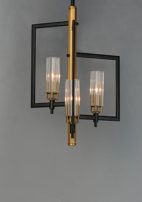 Maxim Flambeau 3-Light Chandelier Model: 16113CLBKAB