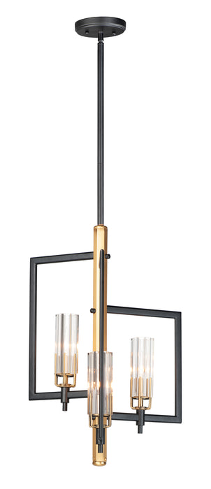 Maxim Flambeau 3-Light Chandelier Model: 16113CLBKAB