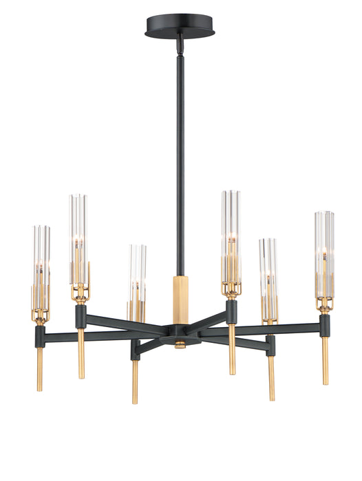 Maxim Flambeau 6-Light LED Chandelier Model: 16125CLBKAB