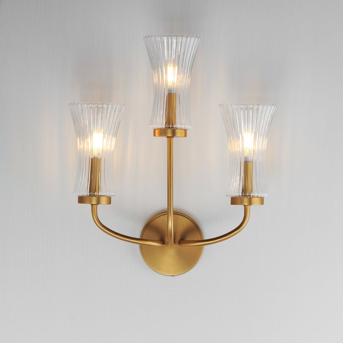 Maxim Camelot 3-Light Sconce Model: 16153CRNAB