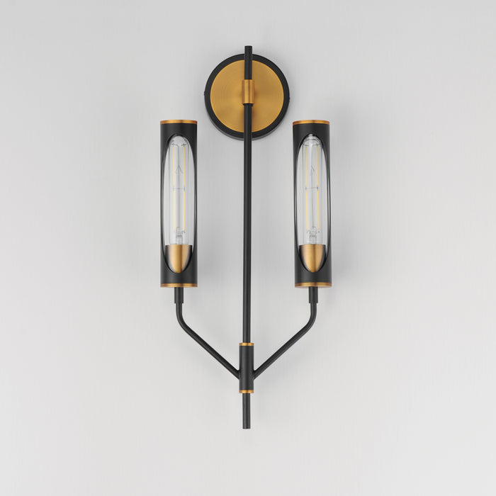 Maxim Regent 2-Light Wall Sconce Model: 16170CLBKAB