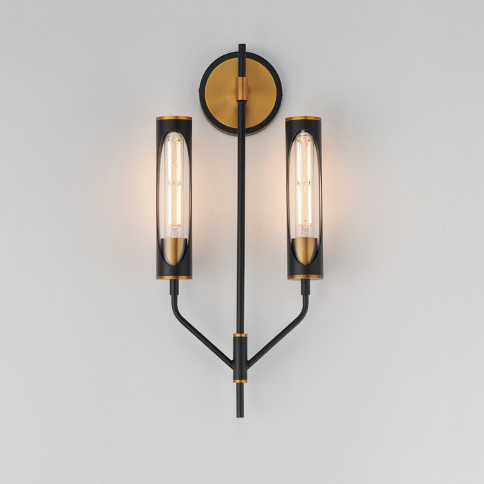 Maxim Regent 2-Light Wall Sconce Model: 16170CLBKAB