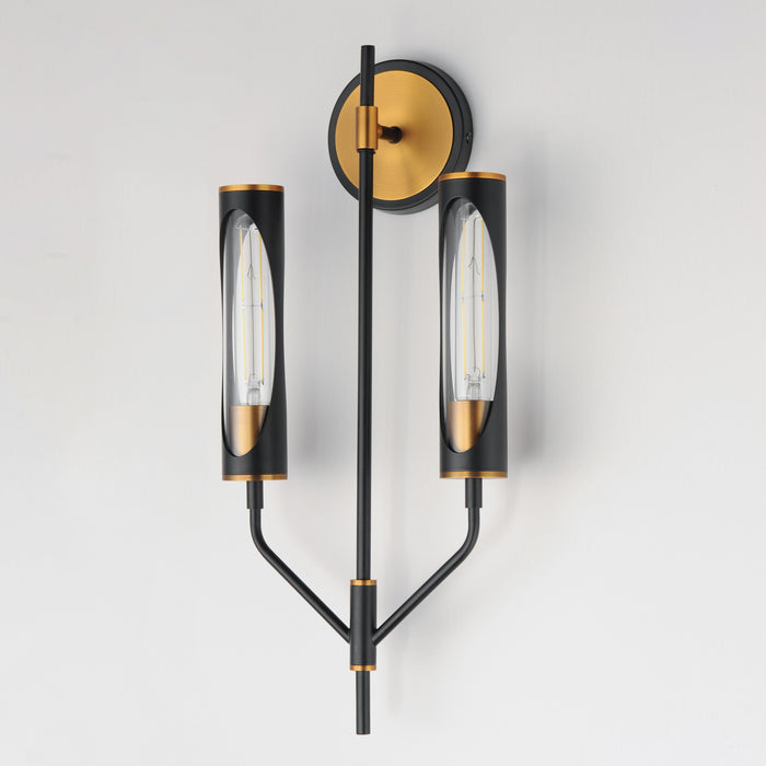 Maxim Regent 2-Light Wall Sconce Model: 16170CLBKAB