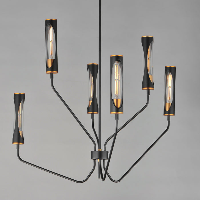 Maxim Regent 6-Light Pendant Model: 16176CLBKAB