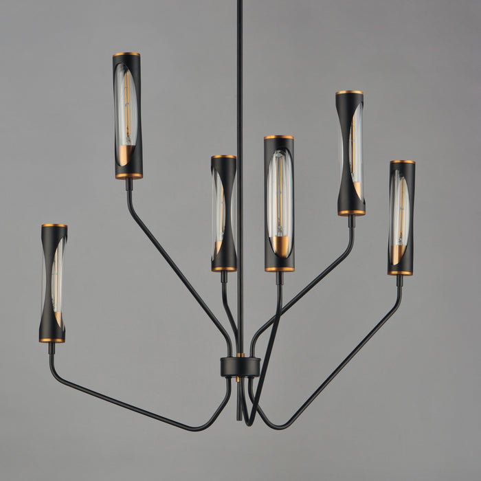 Maxim Regent 6-Light Pendant Model: 16176CLBKAB