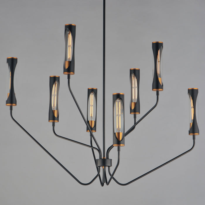 Maxim Regent 8-Light Chandelier Model: 16178CLBKAB