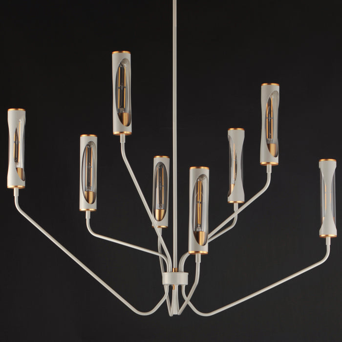 Maxim Regent 8-Light Chandelier Model: 16178CLLFGNAB