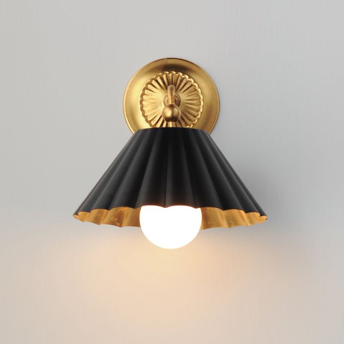 Maxim Primrose 1-Light Wall Sconce Model: 18051BKGL