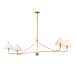 Maxim Kismet 4-Light Linear Pendant Model: 18314SWGL