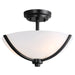 Maxim Deven 3-Light Semi-Flush Mount Model: 20031SWBK