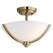 Maxim Deven 3-Light Semi-Flush Mount Model: 20031SWSBR