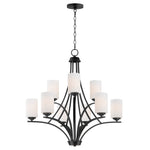 Maxim Deven 9-Light Chandelier Model: 20036SWBK