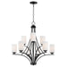 Maxim Deven 9-Light Chandelier Model: 20036SWBK