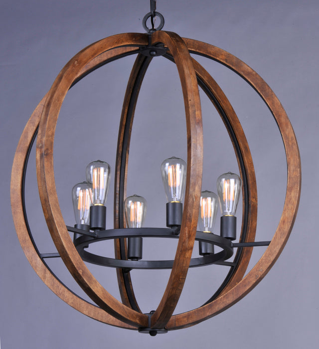 Maxim Bodega Bay 6-Light Chandelier Model: 20918APAR