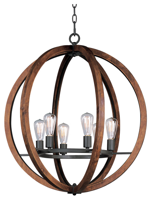 Maxim Bodega Bay 6-Light Chandelier Model: 20918APAR