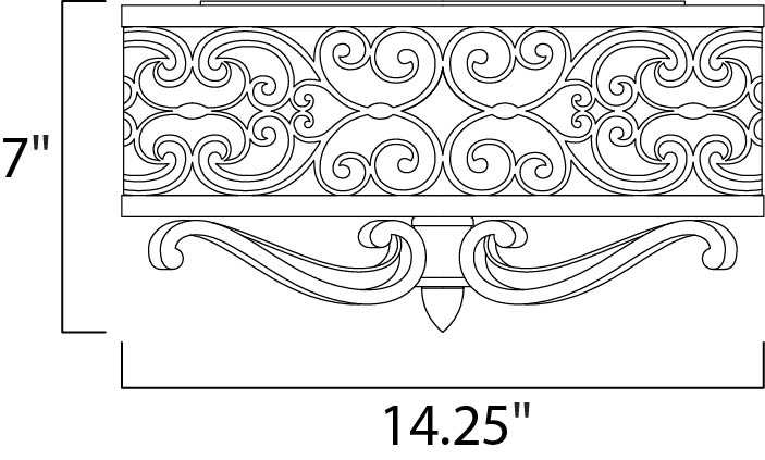 Maxim Mondrian 2-Light Flush Mount Model: 21151WHUB