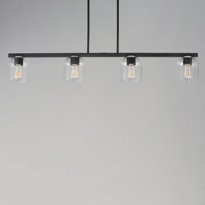 Maxim Scoop 4-Light Linear Pendant Model: 21236CLBK