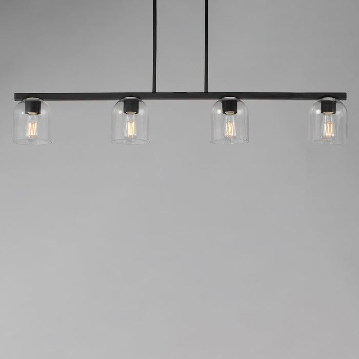 Maxim Scoop 4-Light Linear Pendant Model: 21236CLBK