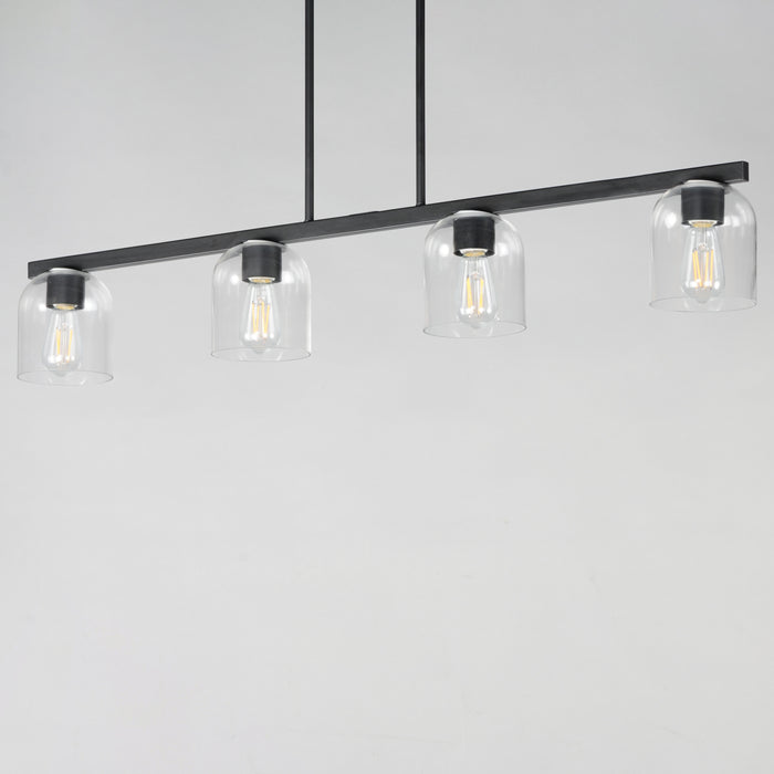 Maxim Scoop 4-Light Linear Pendant Model: 21236CLBK