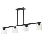 Maxim Scoop 4-Light Linear Pendant Model: 21236CLBK