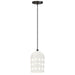 Maxim Dottie 1-Light Mini Pendant Model: 21242WTBK