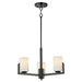 Maxim Dart 3-Light Chandelier Model: 21285SWBK