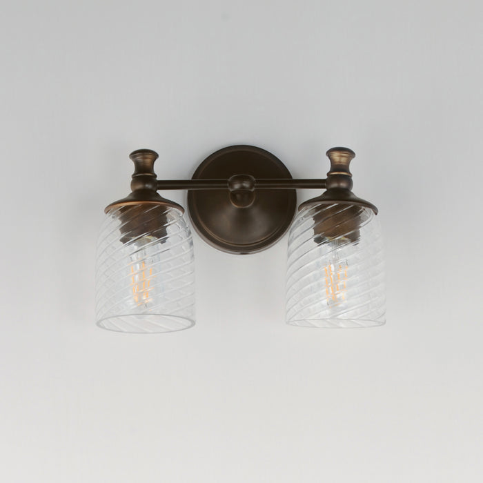 Maxim Swirl 2-Light Wall Sconce Model: 21352CRANB