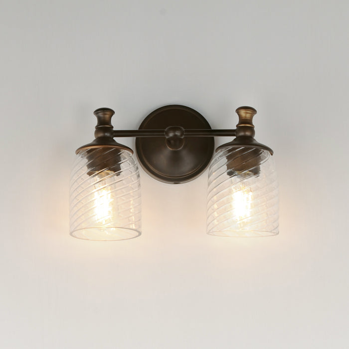 Maxim Swirl 2-Light Wall Sconce Model: 21352CRANB