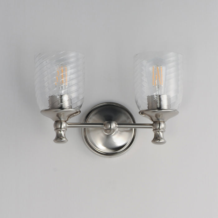 Maxim Swirl 2-Light Wall Sconce Model: 21352CRSN