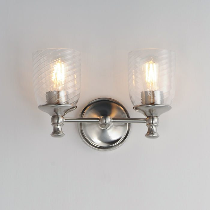 Maxim Swirl 2-Light Wall Sconce Model: 21352CRSN