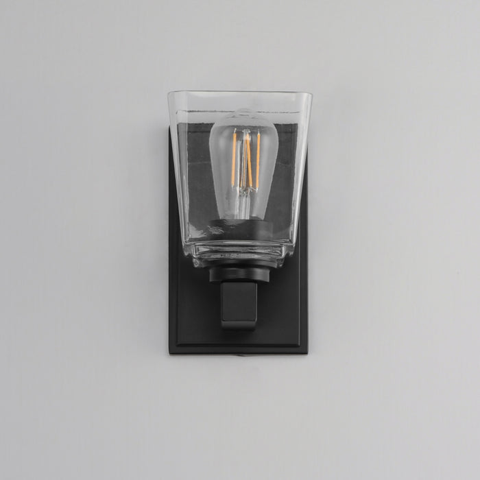 Maxim Cubos 1-Light Wall Sconce Model: 21381CLBK