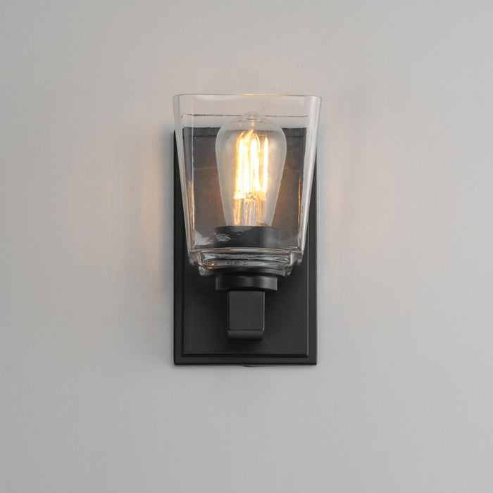 Maxim Cubos 1-Light Wall Sconce Model: 21381CLBK