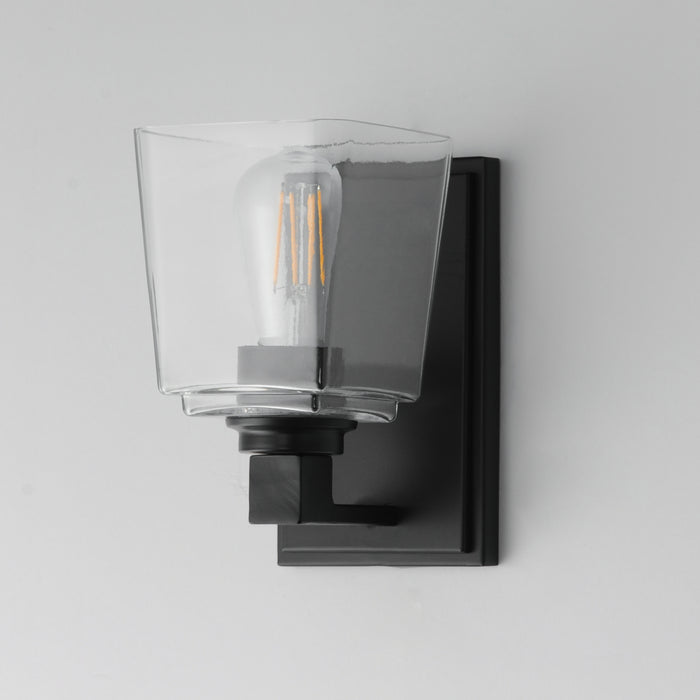 Maxim Cubos 1-Light Wall Sconce Model: 21381CLBK