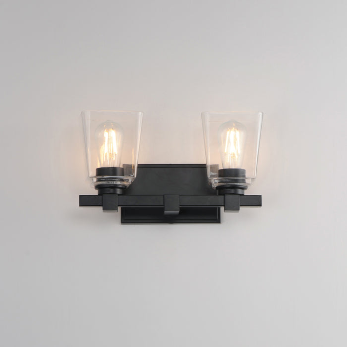 Maxim Cubos 2-Light Wall Sconce Model: 21382CLBK