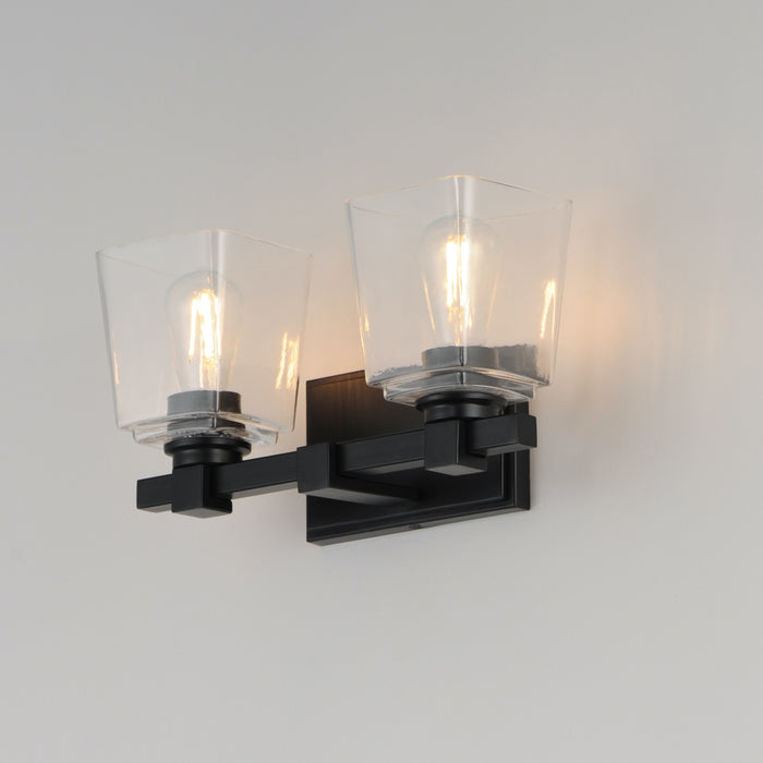 Maxim Cubos 2-Light Wall Sconce Model: 21382CLBK