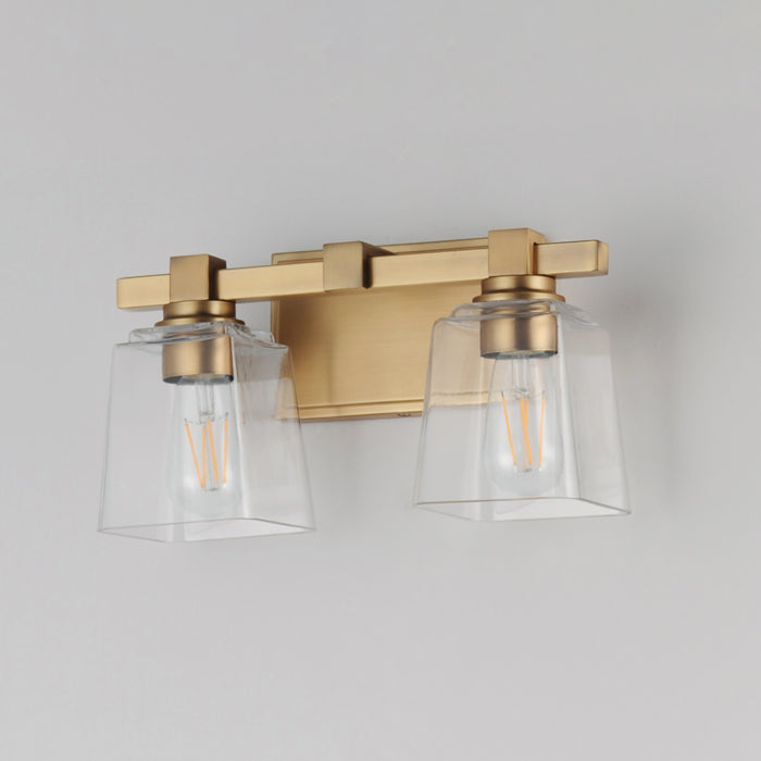 Maxim Cubos 2-Light Wall Sconce Model: 21382CLNAB