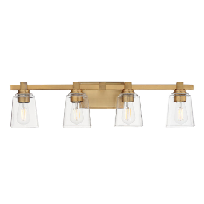 Maxim Cubos 4-Light Bath Vanity Model: 21384CLNAB