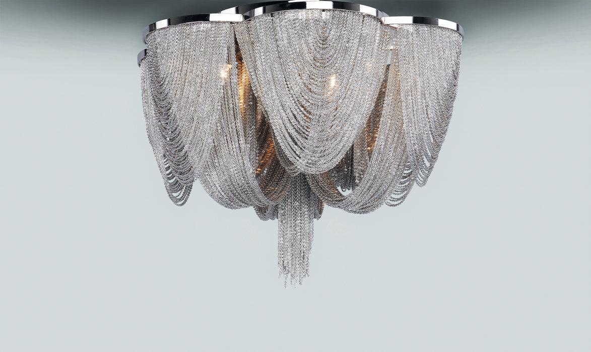 Maxim Chantilly 6-Light Flush Mount Model: 21460NKPN