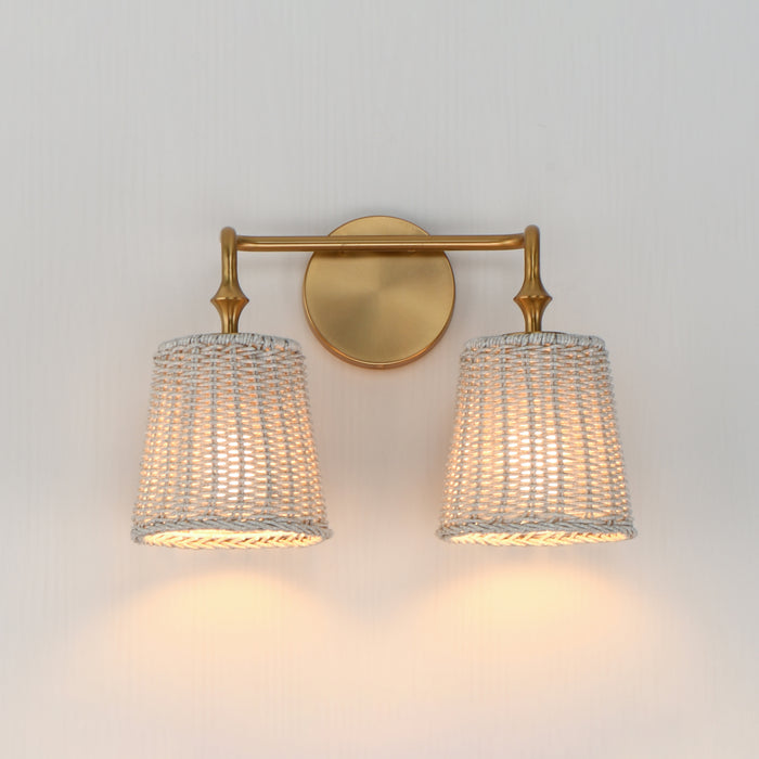 Maxim Baja 2-Light Sconce Model: 21482WWTNAB