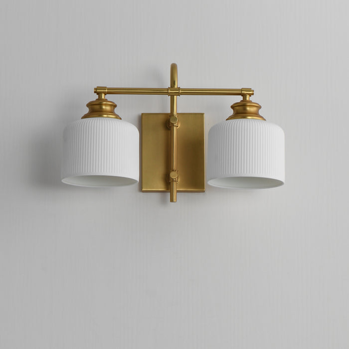 Maxim Bisque 2-Light Wall Sconce Model: 21492WTNAB