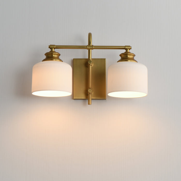 Maxim Bisque 2-Light Wall Sconce Model: 21492WTNAB