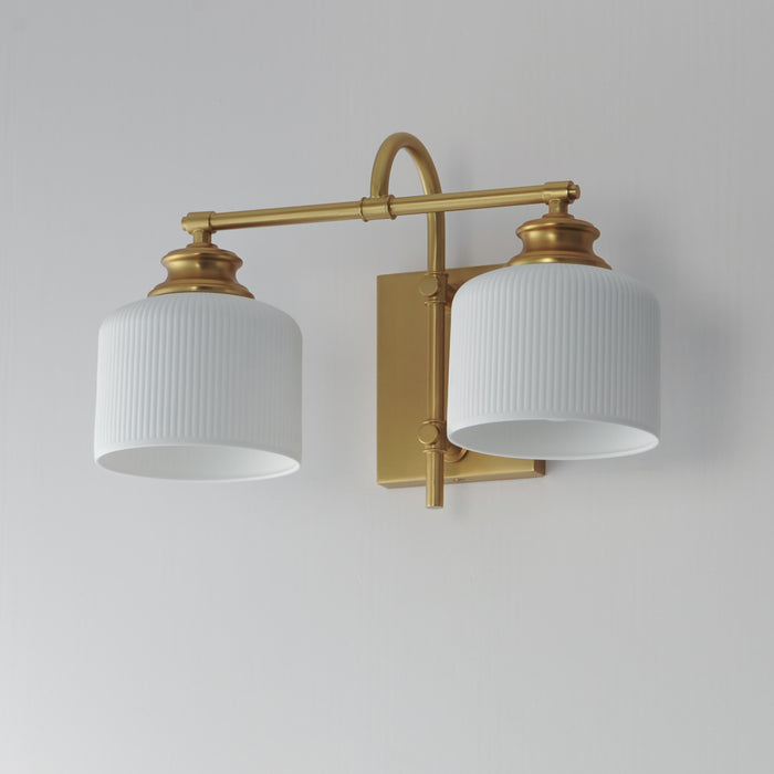 Maxim Bisque 2-Light Wall Sconce Model: 21492WTNAB