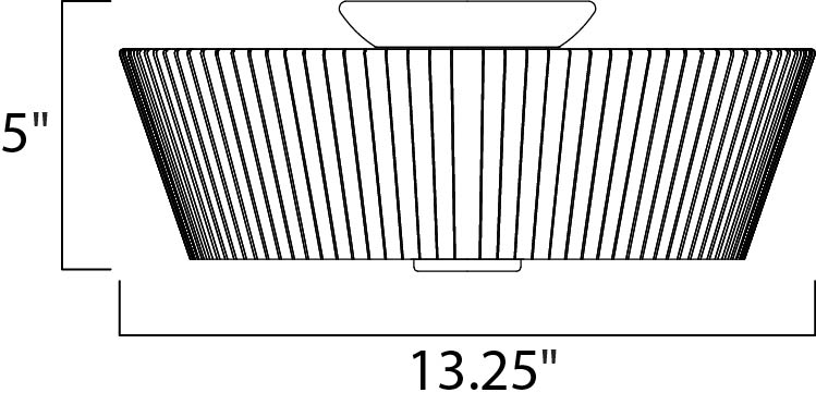 Maxim Finesse 3-Light Flush Mount Model: 21500FTSN