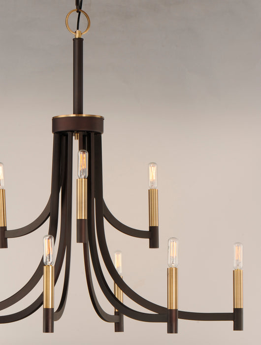 Maxim Lyndon 9-Light Chandelier Model: 21529BZAB