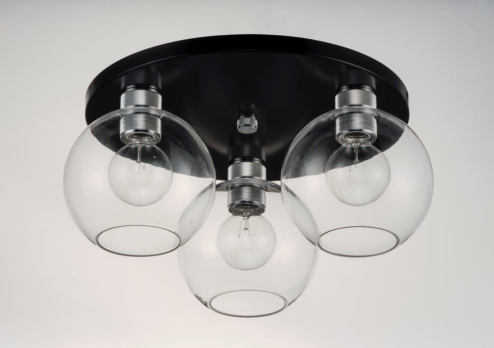 Maxim Vessel 3-Light Flush Mount Model: 21610CLBKAL