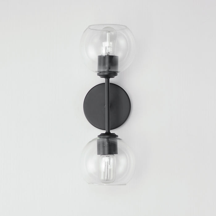 Maxim Knox 2-Light Wall Sconce Model: 21632CLBK