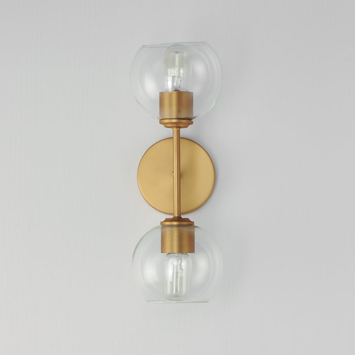 Maxim Knox 2-Light Wall Sconce Model: 21632CLNAB